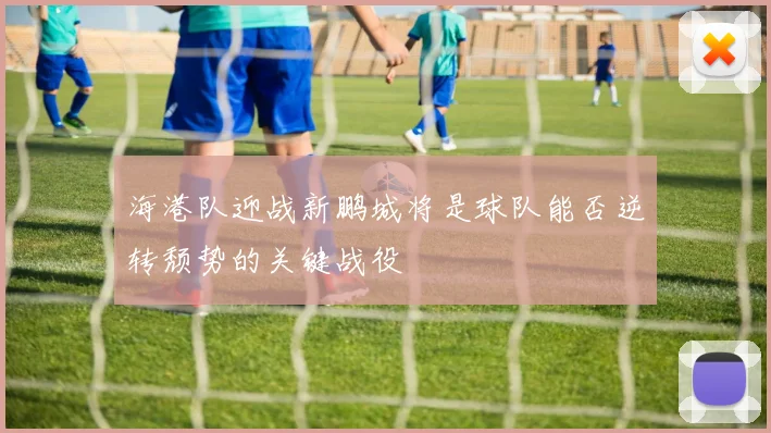 海港队迎战新鹏城将是球队能否逆转颓势的关键战役