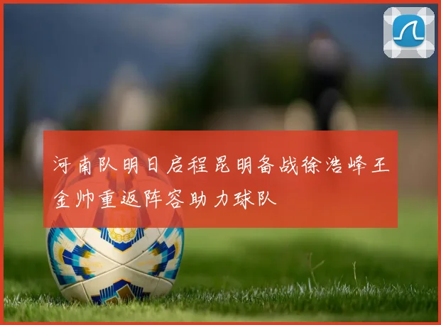 河南队明日启程昆明备战徐浩峰王金帅重返阵容助力球队